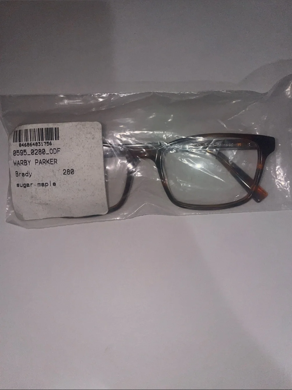 Warby Parker Brady sugar maple